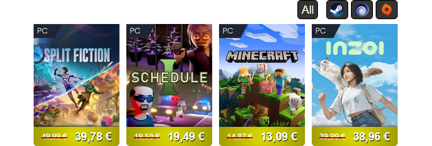Games Slider Widget
